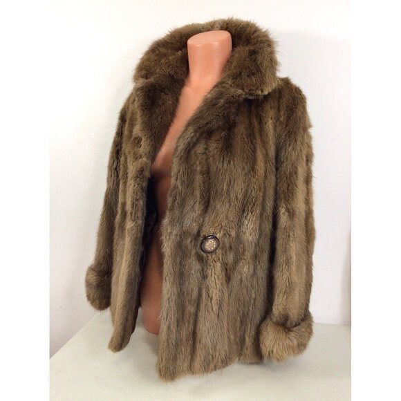 Woodland Furriers Mink Fur Coat Womens Small
